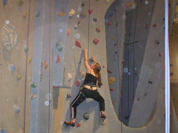 In November, January, February and March we rock climb at Carabiners Indoor
