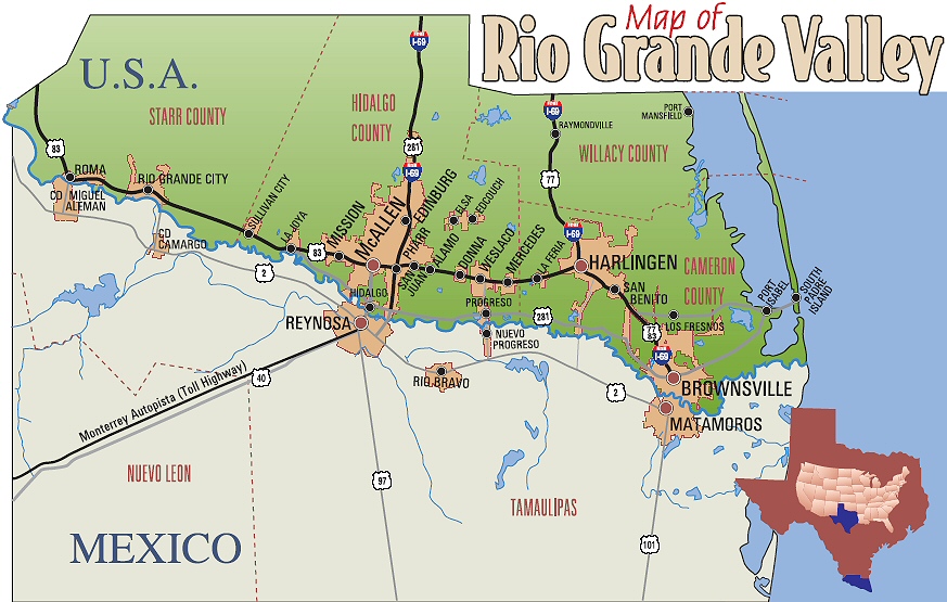 Rio Grande Valley Map