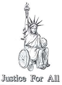 lady liberty in a wheelchair