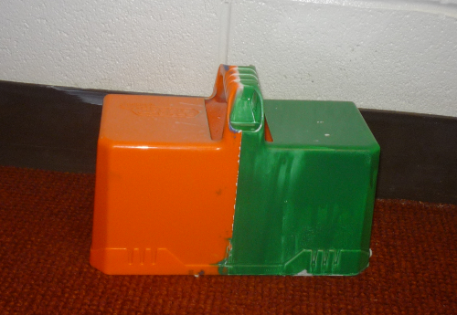 orange green block maker