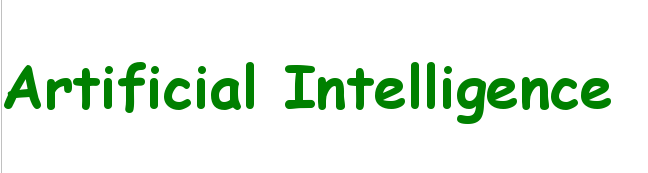 Artificial Intelligence