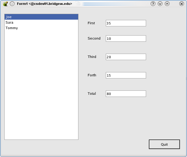 sample gui for project 7