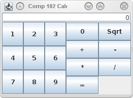 sample calculator UI